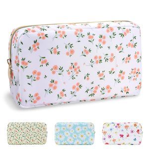 Waterproof Small Floral Makeup Bag Pouch For Purse,nylon Flower Cosmetic Bag💖